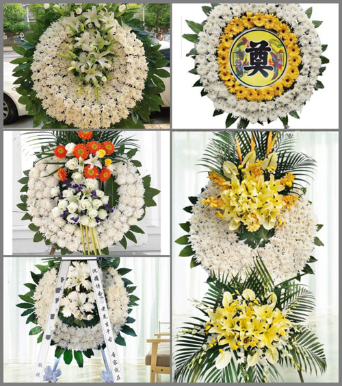 山西忻州原平市大牛店镇神山一村花圈速递