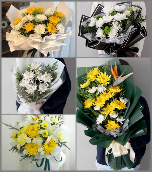 山西忻州原平市大牛店镇神山一村白事花束代送